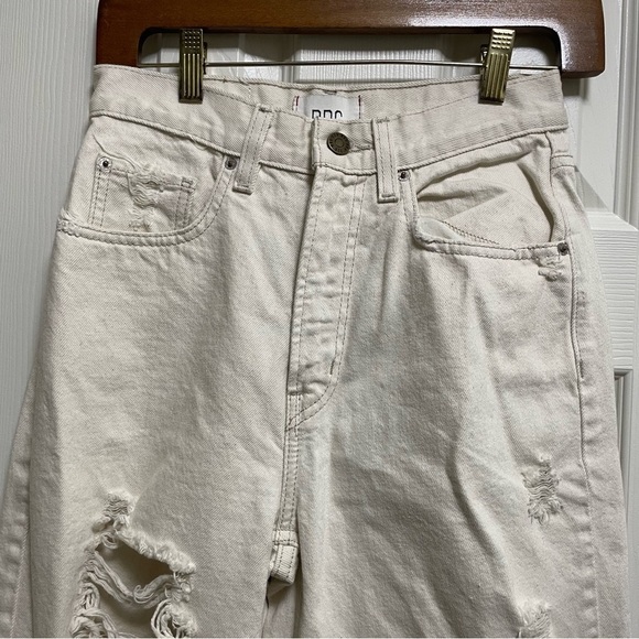 BDG Cream High Rise Baggy Jeans 26 - Picture 5 of 8